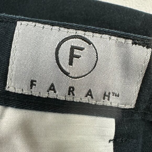 Farah Mens Black Cotton Chino Pants Size 34x29 - Picture 3 of 5